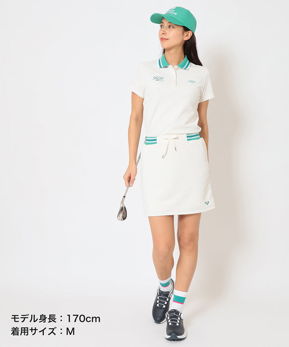 【Callaway×ROXY】S/S FITTED POLO カノコポロシャツ 【2026年夏モデル】