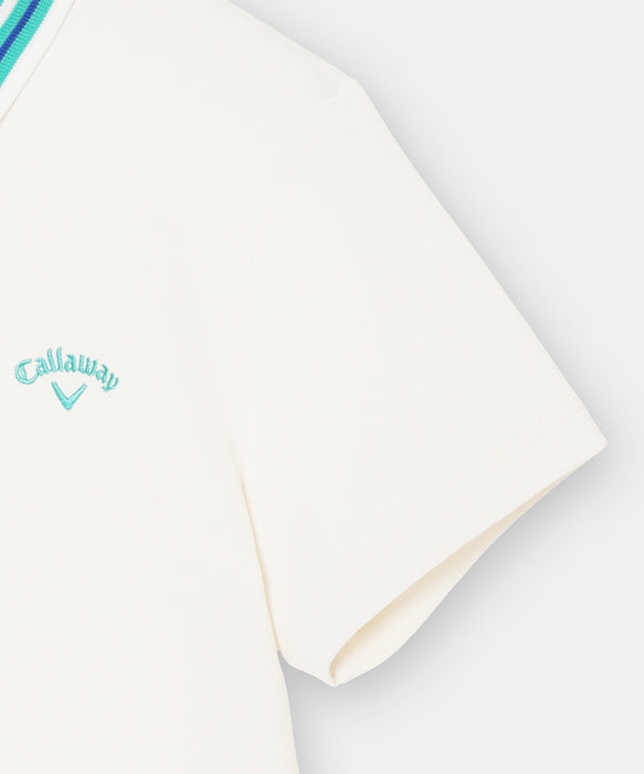 【Callaway×ROXY】S/S FITTED POLO カノコポロシャツ 【2026年夏モデル】