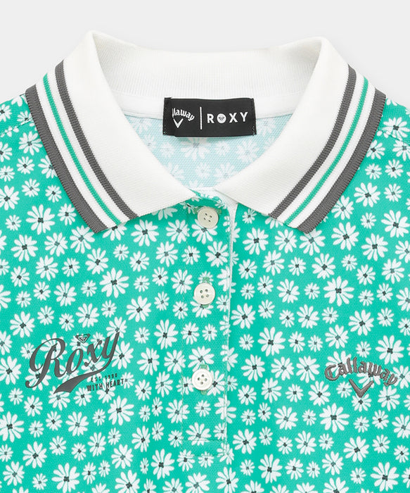 【Callaway×ROXY】S/S FITTED POLO カノコポロシャツ 【2026年夏モデル】