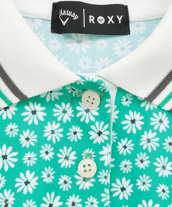 【Callaway×ROXY】S/S FITTED POLO カノコポロシャツ 【2026年夏モデル】