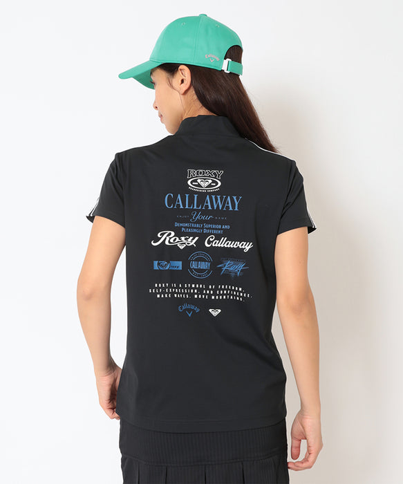 【Callaway×ROXY】LOGO MOCK NECK T コラボモックネックTシャツ 【2026年夏モデル】