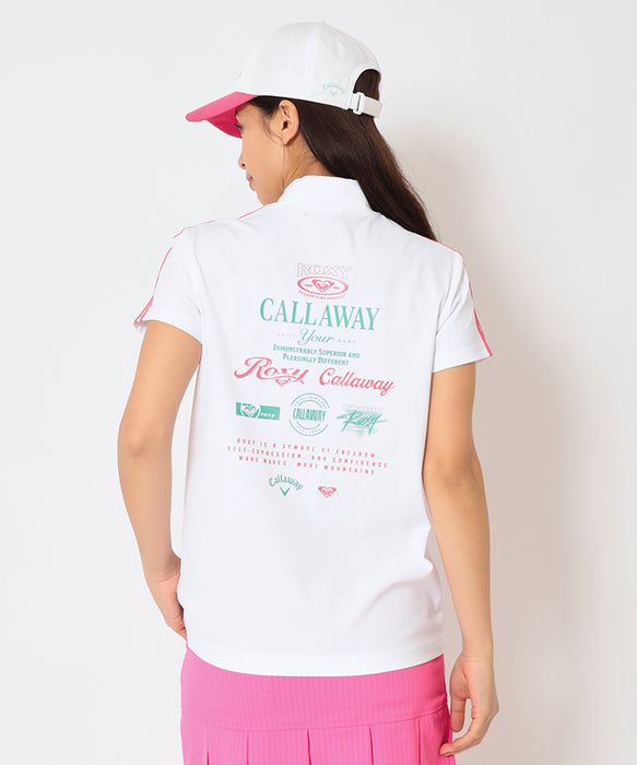 【Callaway×ROXY】LOGO MOCK NECK T コラボモックネックTシャツ 【2026年夏モデル】