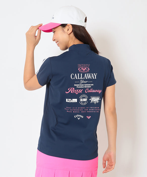 【Callaway×ROXY】LOGO MOCK NECK T コラボモックネックTシャツ 【2026年夏モデル】