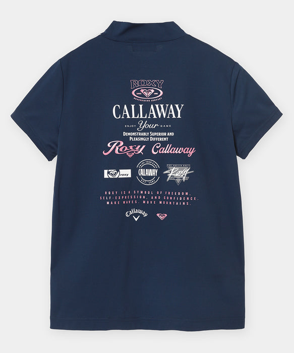 【Callaway×ROXY】LOGO MOCK NECK T コラボモックネックTシャツ 【2026年夏モデル】