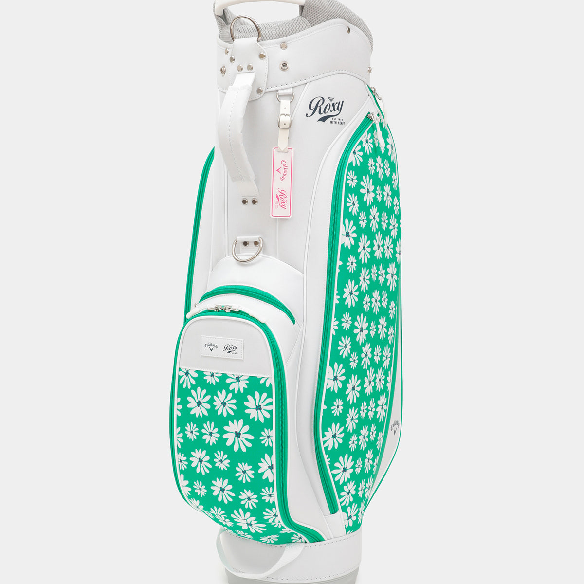 【希少】Callawayキャロウェイ　キャディバッグ　花柄　トロピカル　合成皮革 Callaway×ROXY】FORAL CADDIE BAG 花柄キャディーバッグ 【2026年夏