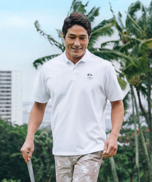 【QUIKSILVER X Callaway】CWQS POLO SSバックロゴ半袖ポロシャツ