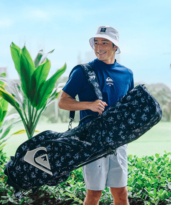 【QUIKSILVER X Callaway】CWQS MOCK NECK STバックロゴ半袖モックネック
