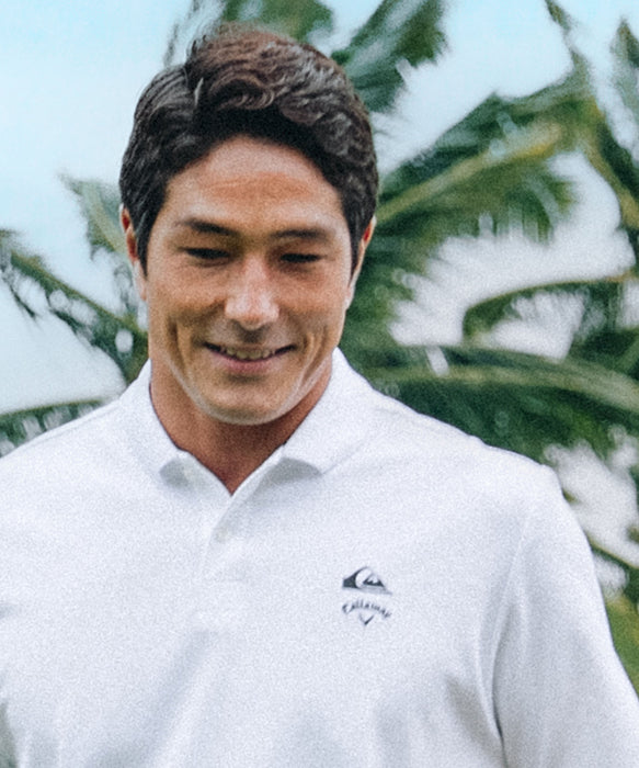 【QUIKSILVER X Callaway】CWQS POLO SSバックロゴ半袖ポロシャツ