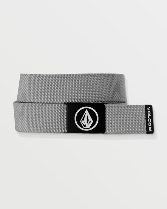 OUTLET】VOLCOM Circle Web Belt - Heather Grey