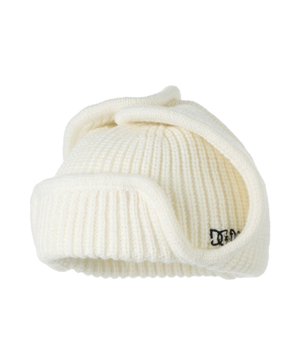 DC SHOES メンズ 26 KNIT PILOT CAP ビーニー 【2026年秋冬モデル】 WHT / F