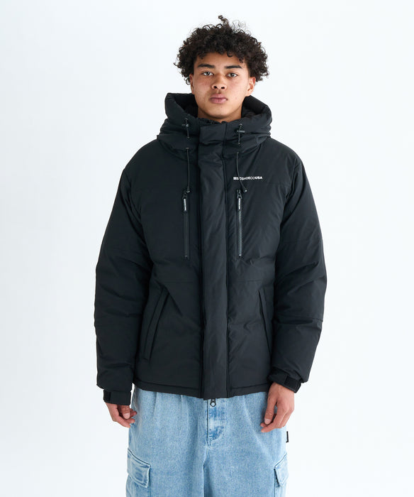 お値下げ中　PG ブラック ダウンジャケット　サイズ0 DC Shoes 25 DOWN GLACIER JACKET ダウンジャケット アウター 撥水