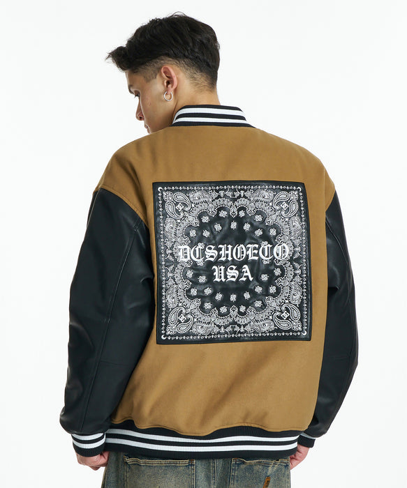 DC SHOES メンズ 26 VARSITY JACKET ジャケット 【2026年秋冬モデル】 BEG / XL