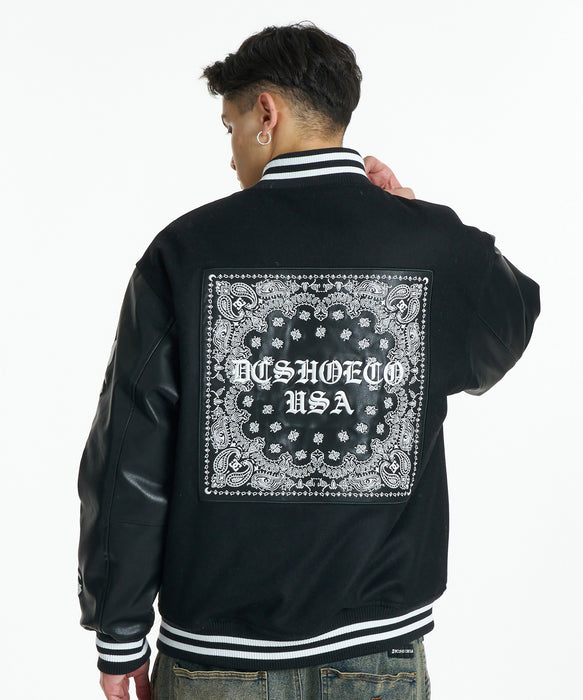 DC SHOES メンズ 26 VARSITY JACKET ジャケット 【2026年秋冬モデル】 BLK / XL