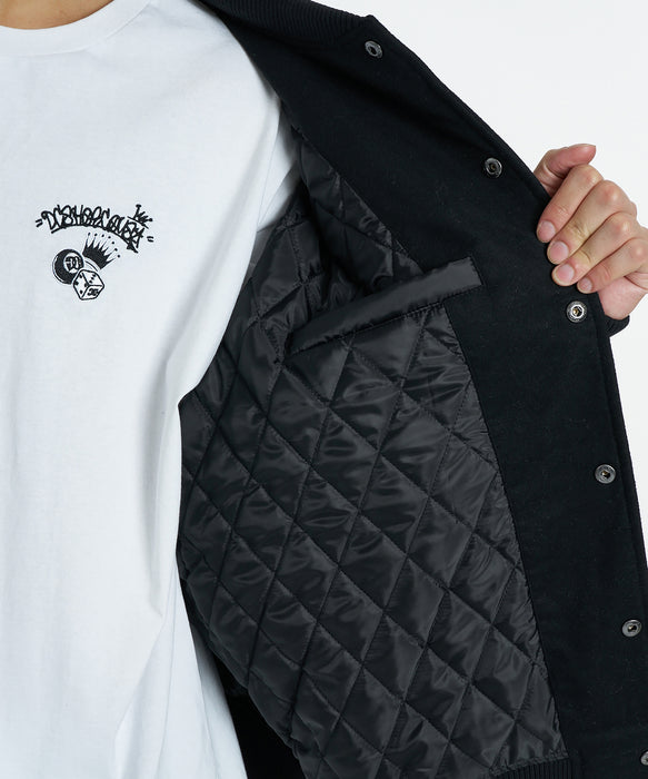 DC SHOES メンズ 26 VARSITY JACKET ジャケット 【2026年秋冬モデル】 BLK / XL