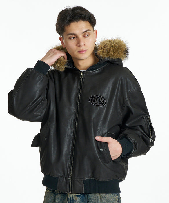 DC SHOES メンズ 26 FUR HOOD FLIGHT JACKET ジャケット 【2026年秋冬モデル】 BKL / XL