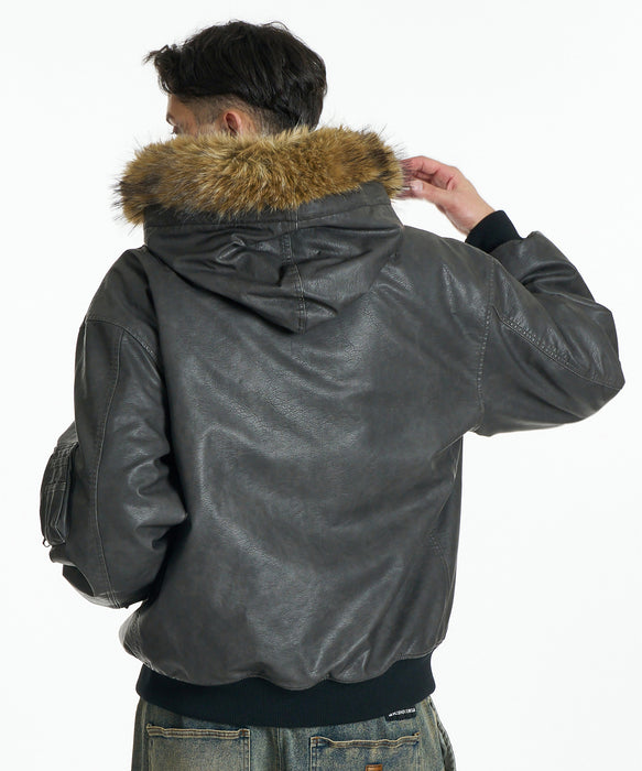 DC SHOES メンズ 26 FUR HOOD FLIGHT JACKET ジャケット 【2026年秋冬モデル】 BKL / XL