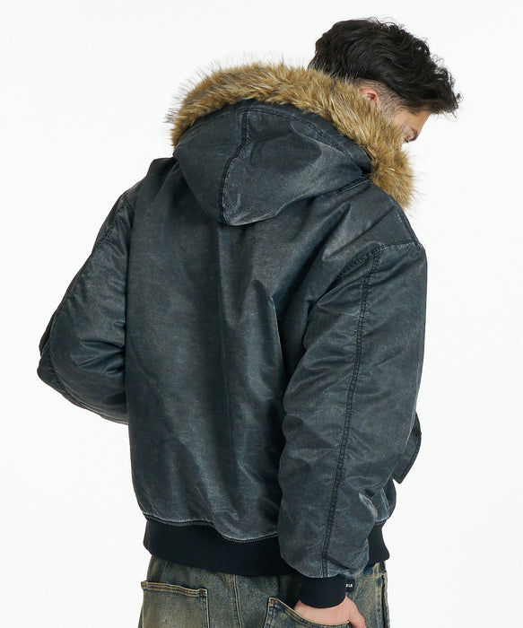 DC SHOES メンズ 26 FUR HOOD FLIGHT JACKET ジャケット 【2026年秋冬モデル】 BLK / XL