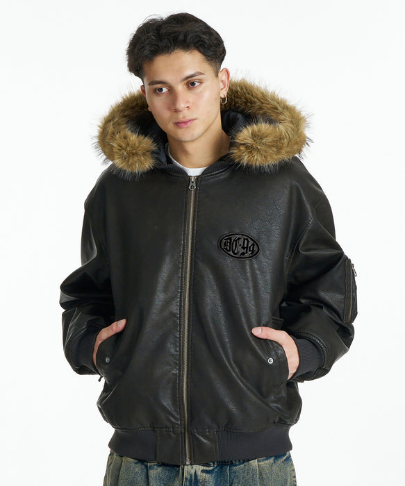 DC SHOES メンズ 26 FUR HOOD FLIGHT JACKET ジャケット 【2026年秋冬モデル】 BRL / XL