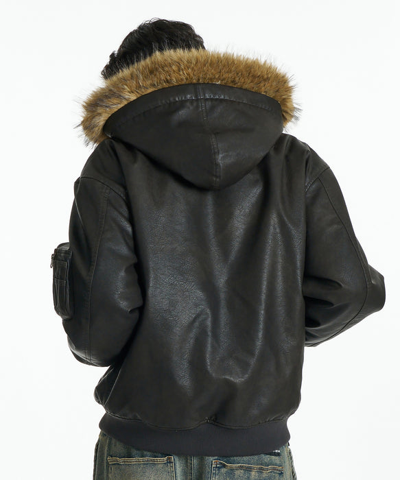DC SHOES メンズ 26 FUR HOOD FLIGHT JACKET ジャケット 【2026年秋冬モデル】 BRL / XL