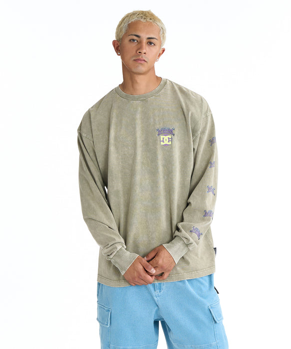 DC SHOES メンズ 26 DOUBLE SKULL LS ロンT 長袖Tシャツ【2026年春夏モデル】 BEP / XL