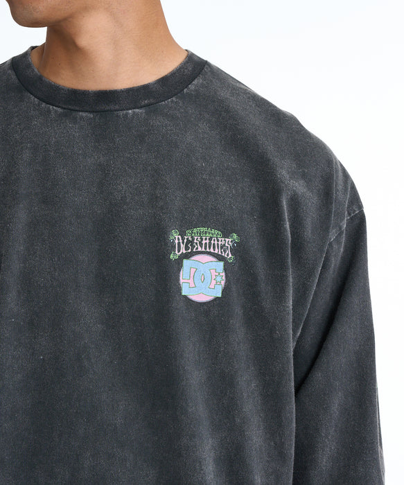 DC SHOES メンズ 26 DOUBLE SKULL LS ロンT 長袖Tシャツ【2026年春夏モデル】 BKP / XL