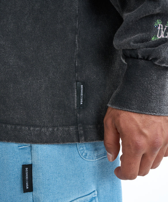 DC SHOES メンズ 26 DOUBLE SKULL LS ロンT 長袖Tシャツ【2026年春夏モデル】 BKP / XL