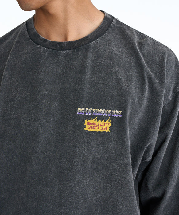 DC SHOES メンズ 26 SPRINT RAT LS ロンT 長袖Tシャツ【2026年春夏モデル】 BKP / XL