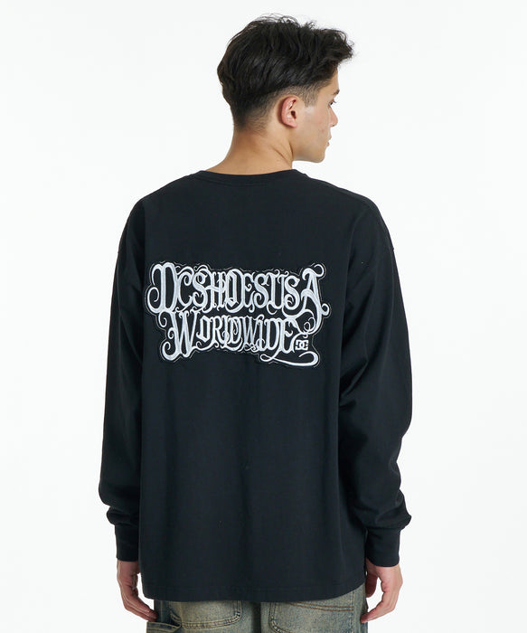 DC SHOES メンズ 26 HIDDEN LS ロンT 【2026年秋冬モデル】 BKW / XL
