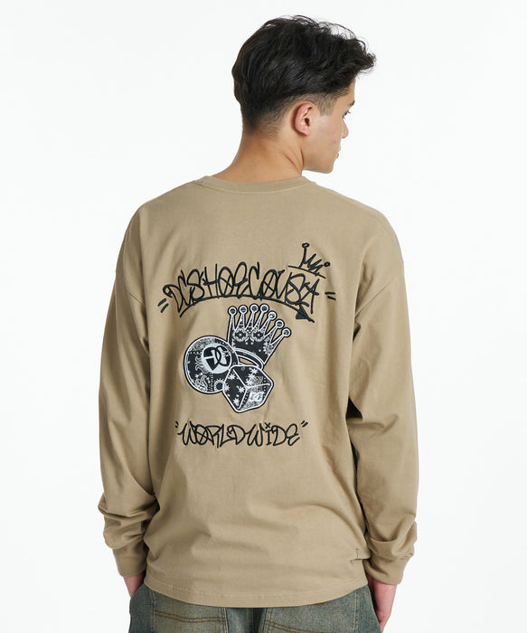 DC SHOES メンズ 26 GAME APP LS ロンT 【2026年秋冬モデル】 BEG / XL