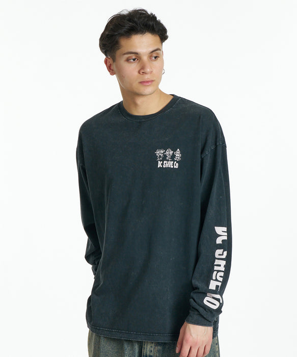 DC SHOES メンズ 26 MISCHIEF CREW LS ロンT 【2026年秋冬モデル】 BKS / XL