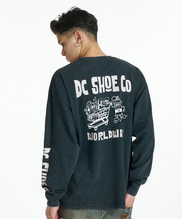 DC SHOES メンズ 26 MISCHIEF CREW LS ロンT 【2026年秋冬モデル】 BKS / XL