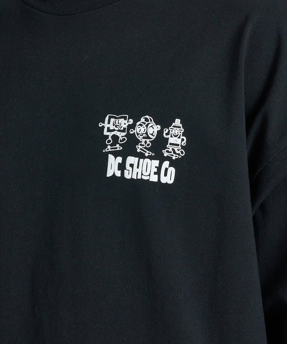 DC SHOES メンズ 26 MISCHIEF CREW LS ロンT 【2026年秋冬モデル】 BLK / XL
