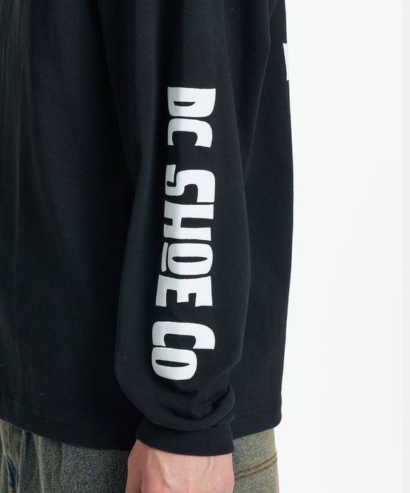 DC SHOES メンズ 26 MISCHIEF CREW LS ロンT 【2026年秋冬モデル】 BLK / XL