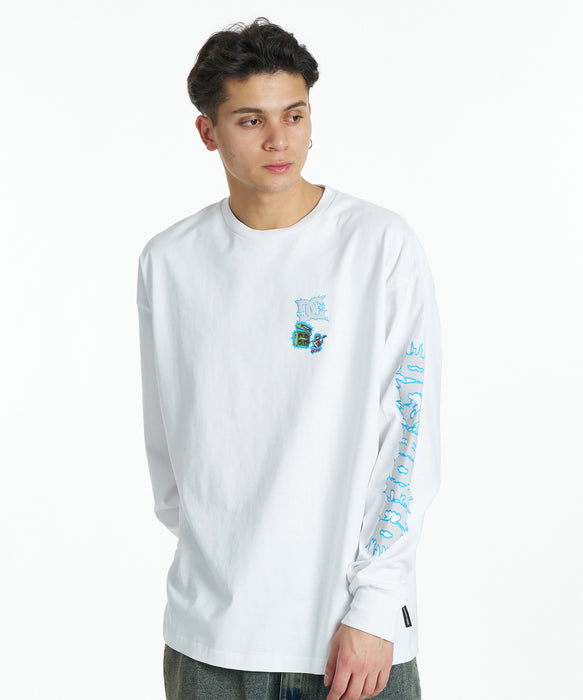 DC SHOES メンズ 26 ELECTRIC LS ロンT 【2026年秋冬モデル】 WHT / XL