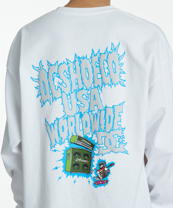 DC SHOES メンズ 26 ELECTRIC LS ロンT 【2026年秋冬モデル】 WHT / XL