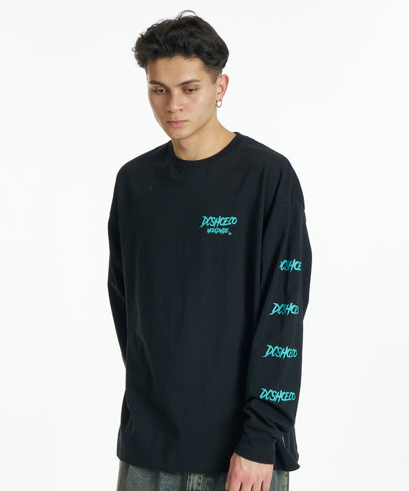 DC SHOES メンズ 26 SKATE SKULL LS ロンT 【2026年秋冬モデル】 BLK / XL