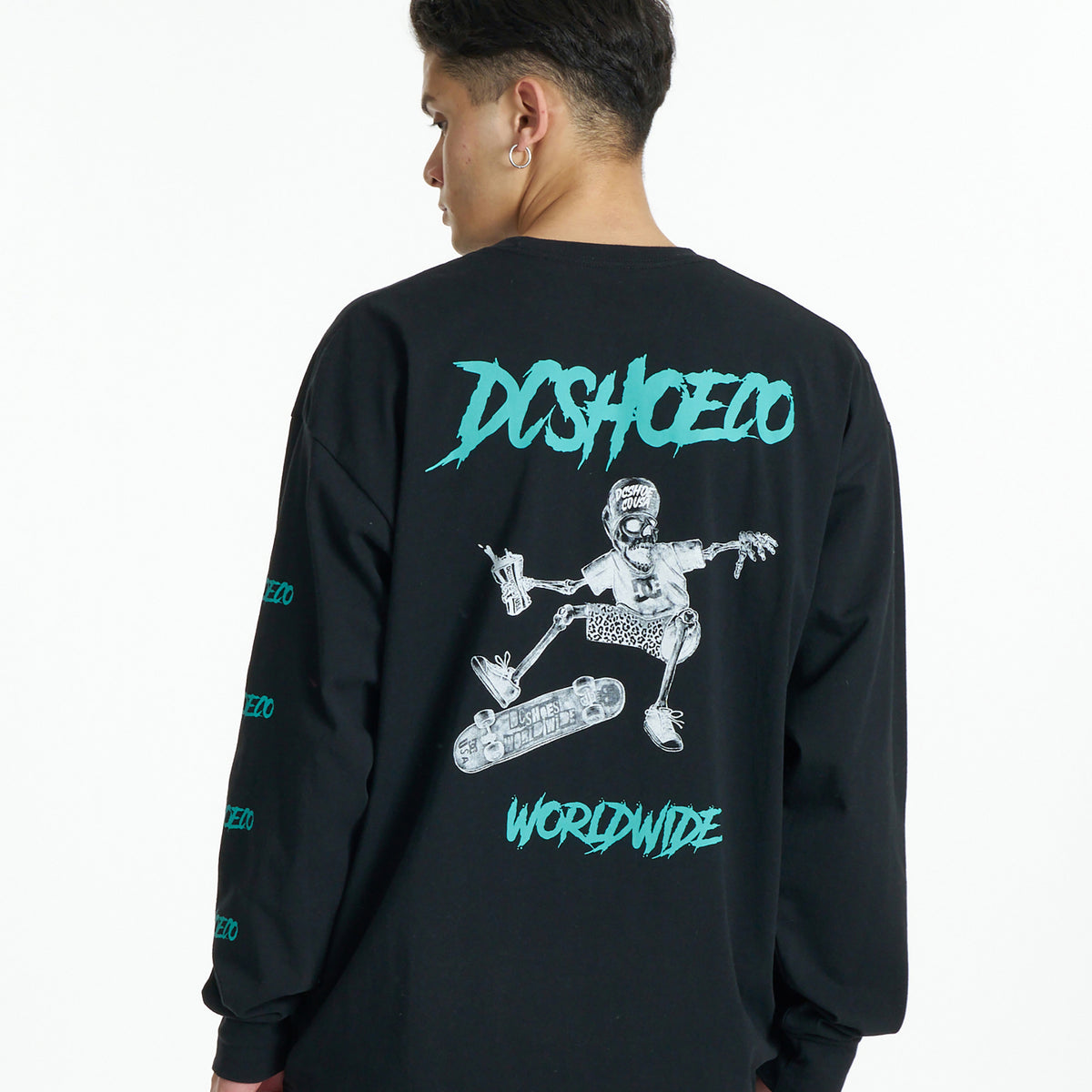 DC SHOES メンズ 26 SKATE SKULL LS ロンT 【2026年秋冬モデル】