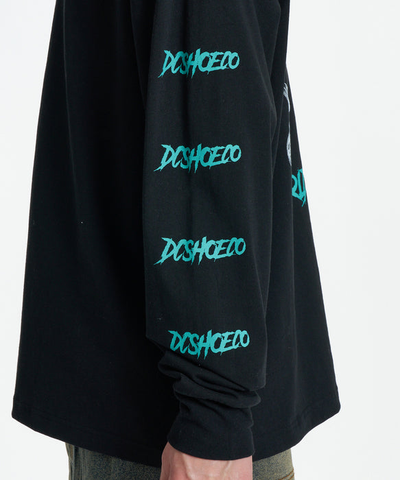 DC SHOES メンズ 26 SKATE SKULL LS ロンT 【2026年秋冬モデル】 BLK / XL