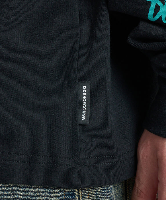 DC SHOES メンズ 26 SKATE SKULL LS ロンT 【2026年秋冬モデル】 BLK / XL