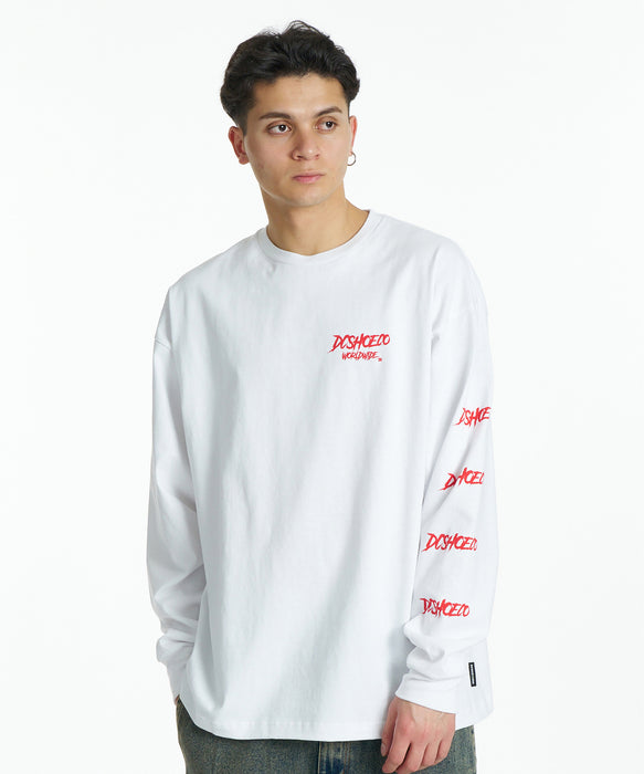 DC SHOES メンズ 26 SKATE SKULL LS ロンT 【2026年秋冬モデル】 WHT / XL