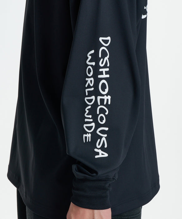DC SHOES メンズ 26 SCRIBBLE LS ロンT 【2026年秋冬モデル】 BLK / XL