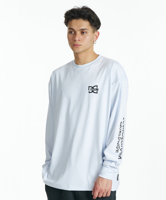 DC SHOES メンズ 26 SCRIBBLE LS ロンT 【2026年秋冬モデル】 WHT / XL
