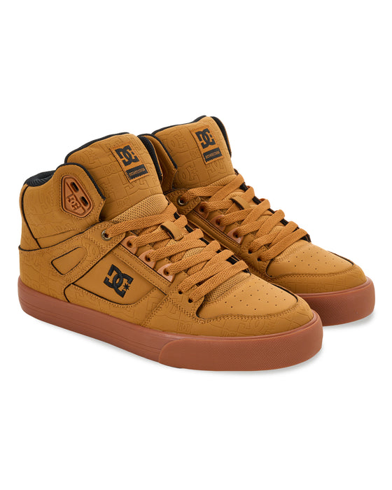 DC SHOES メンズ PURE HIGH-TOP SE SN シューズ 【2026年秋冬モデル】 TAN / 29CM