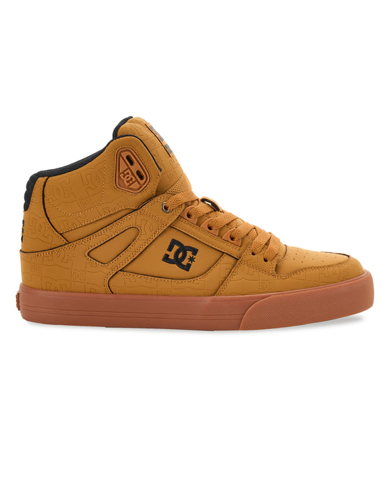 DC SHOES メンズ PURE HIGH-TOP SE SN シューズ 【2026年秋冬モデル】 TAN / 29CM