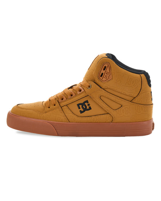 DC SHOES メンズ PURE HIGH-TOP SE SN シューズ 【2026年秋冬モデル】 TAN / 29CM