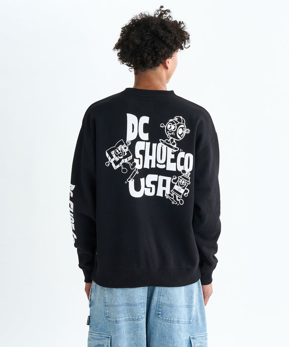 DC Shoes 25 NAUGHTY BOYS CREWNECK PULLOVER プルオーバー 裏起毛 メンズ