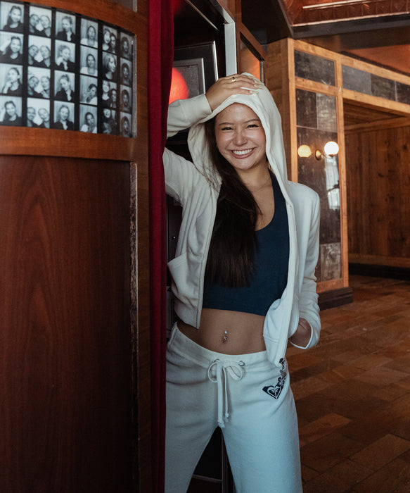 Roxy ROXY x MANA ZIP ウィメンズ フード付きパーカ 長袖 <2025FW CRUISERS X MANA COLLECTION>