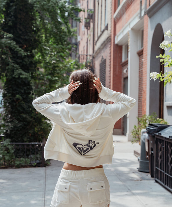 Roxy ROXY x MANA ZIP ウィメンズ フード付きパーカ 長袖 <2025FW CRUISERS X MANA COLLECTION>