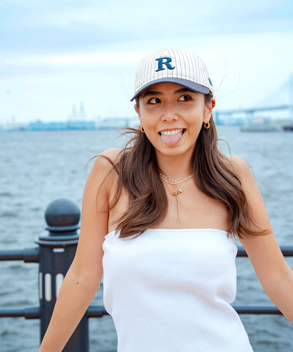 【NEW ERA】ROXY コラボキャップ 930CS ROXY PIN STRIPE 2TONE CRM NVY 【2026年夏モデル】
