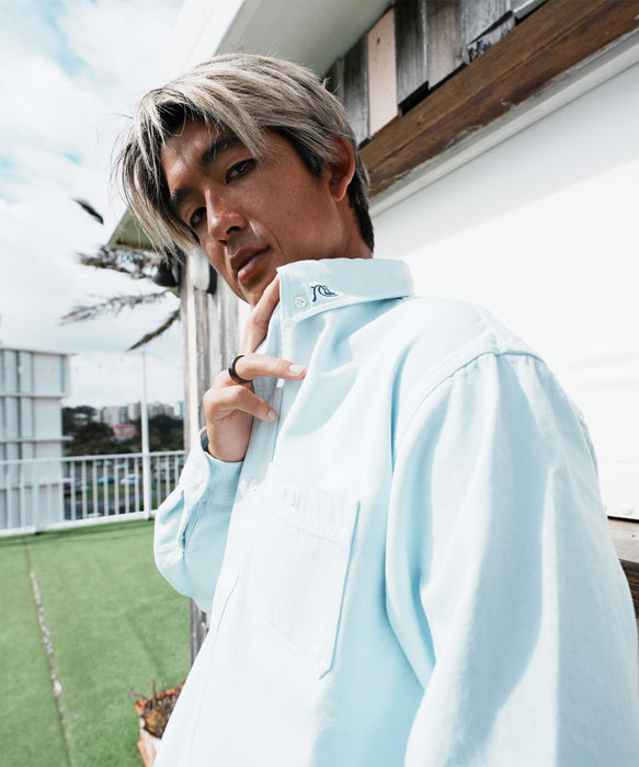 QUIKSILVER メンズ DNA OX WASH BD SHIRTS 長袖シャツ 【2026年秋冬モデル】
